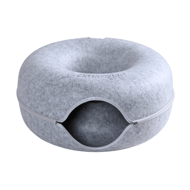 Cat Cave Donut Tunnel Bed