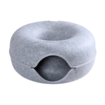 Cat Cave Donut Tunnel Bed