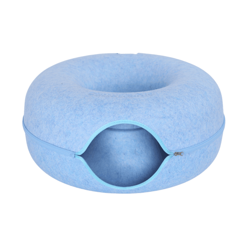 Cat Cave Donut Tunnel Bed