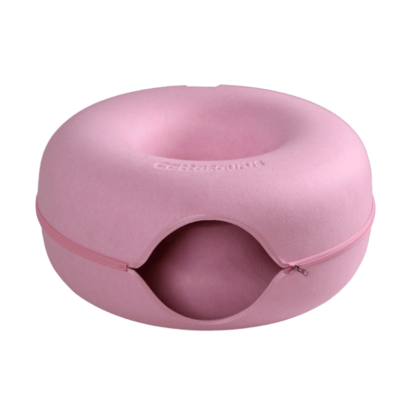 Cat Cave Donut Tunnel Bed
