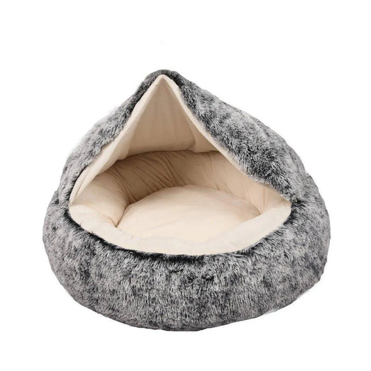 Pet Cave Dog Bed - Removable Cover