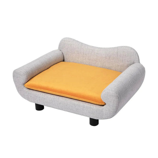 Pet Sofa Bed Detachable Warm Soft Back Lounge Couch Washable Cover