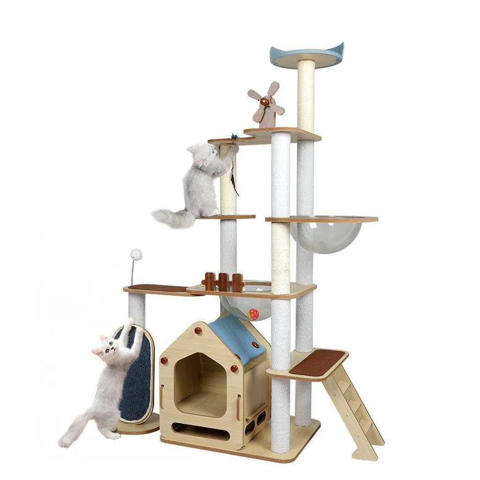 Cat Tree Tower with Wood House 168cm