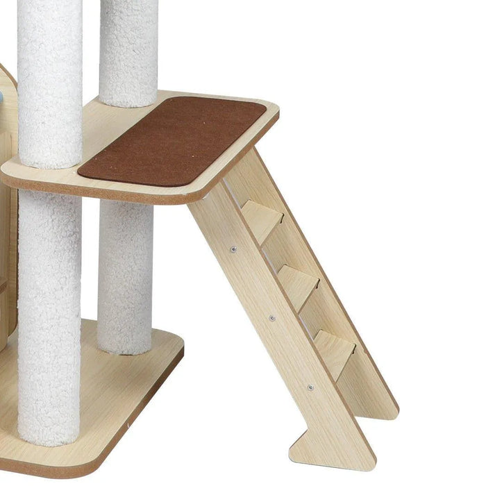 Cat Tree Tower with Wood House 168cm